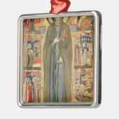 St. Clare mit Szenen von ihrem Leben Silbernes Ornament (Links)