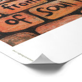 St. Clare of Assisi Classroom-Poster Poster (Ecke)