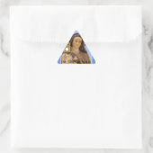 St Clare of Assisi Dreieckiger Aufkleber (Tasche)