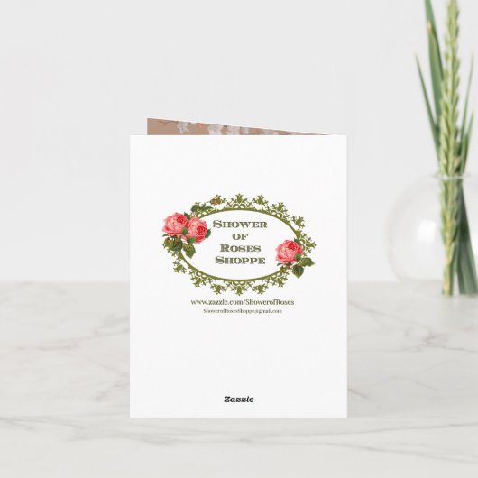 St. Clare of Assisi Note Card Karte (Rückseite)