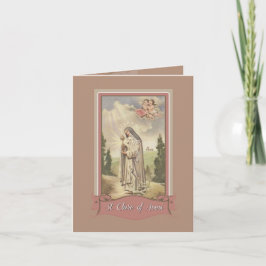 St. Clare of Assisi Note Card Karte