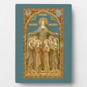 St. Clare of Assisi & Nuns (SAU 027) 5"x7" Fotoplatte (Vorderseite)