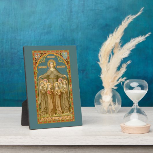 St. Clare of Assisi & Nuns (SAU 027) 5"x7" Fotoplatte (Seite)