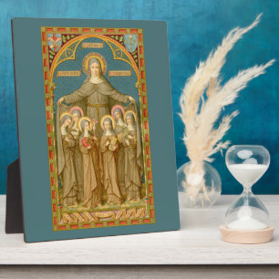 St. Clare of Assisi & Nuns (SAU 027) 8"x12" Fotoplatte