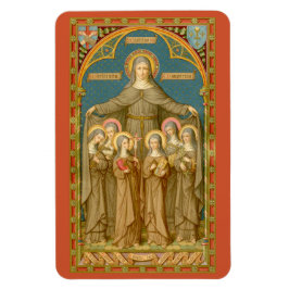 St. Clare of Assisi & Nuns (SAU 027) Magnet