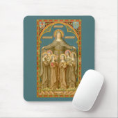 St. Clare of Assisi & Nuns (SAU 027) Mousepad (Mit Mouse)