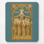 St. Clare of Assisi & Nuns (SAU 027) Mousepad (Vorne)