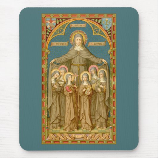 St. Clare of Assisi & Nuns (SAU 027) Mousepad (Vorne)