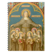 St. Clare of Assisi & Nuns (SAU 027) (Stil 1) Notizblock (Vorderseite)