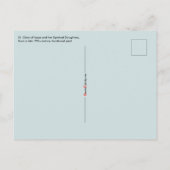 St. Clare of Assisi & Nuns (SAU 027b) Postkarte (Rückseite)