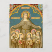St. Clare of Assisi & Nuns (SAU 027b) Postkarte (Vorderseite)