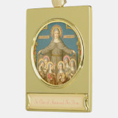 St. Clare of Assisi & Nuns (SAU 27) Banner-Ornament Gold (Links)