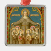 St. Clare of Assisi & Nuns (SAU 27) Ornament Aus Metall (Vorne)