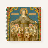St. Clare of Assisi & Nuns (SAU 27) Square Noteboo Notizblock (Vorderseite)