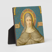 St. Clare of Assisi (SAU 027) 5,25"x5,25" Square Fotoplatte (Vorderseite)