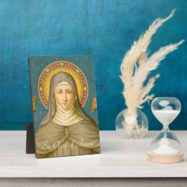 St. Clare of Assisi (SAU 027) 5"x7" Fotoplatte
