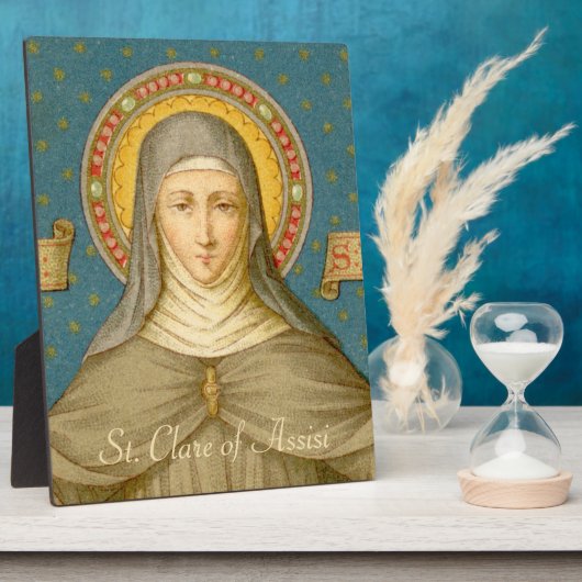 St. Clare of Assisi (SAU 027) 8"x12" Fotoplatte (Seite)