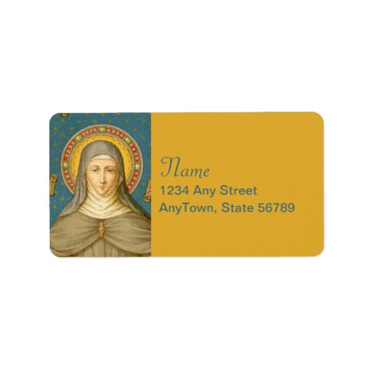 St. Clare of Assisi (SAU 027) Adressaufkleber (Vorne)
