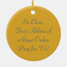 St. Clare of Assisi (SAU 027) Keramikornament