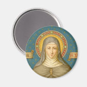 St. Clare of Assisi (SAU 027) Magnet (Vorderseite/Rückseite)