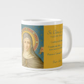 St. Clare of Assisi (SAU 027) XLarge Kaffee Tasse  (Vorderseite Rechts)