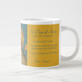 St. Clare of Assisi (SAU 027) XLarge Kaffee Tasse (Rechts)