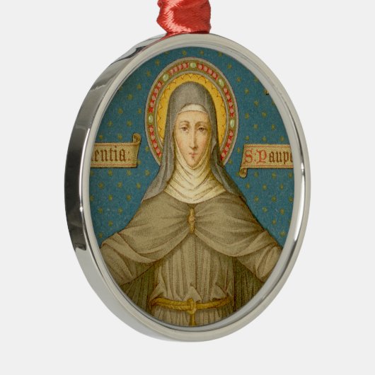 St. Clare of Assisi (SAU 27) Silbernes Ornament (Rechts)