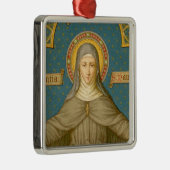 St. Clare of Assisi (SAU 27) Silbernes Ornament (Rechts)