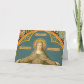 St. Clare of Assisi & Scrolls of Vows (SAU027) Karte (Vorderseite)