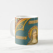 St. Clare of Assisi & Scrolls of Vows (SAU 027) Kaffeetasse (Vorderseite Links)
