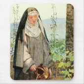 St. Clare of Assisi Watering Blume (M 065) Mousepad (Vorne)