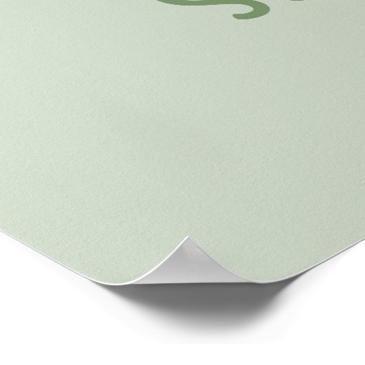 St. Clare of Assisi Watering Blume (M 065) Poster (Ecke)