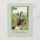 St. Clare of Assisi Watering Blume (M 065) Postkarte (Vorderseite)