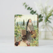 St. Clare of Assisi Watering Blume (M 065) Postkarte (Stehend Vorderseite)