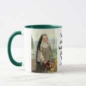 St. Clare of Assisi Watering Blume (M 065; Zitat) Tasse (Links)