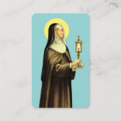 St Clare Prayer Card Visitenkarte (Vorderseite)