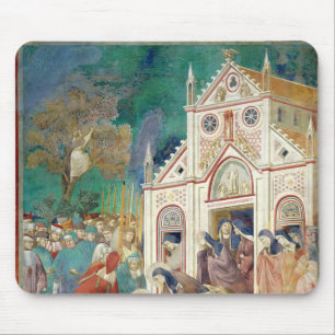 St. Clare umfaßt den Körper von St Francis Mousepad