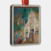 St. Clare umfaßt den Körper von St Francis Ornament Aus Metall (Rechts)
