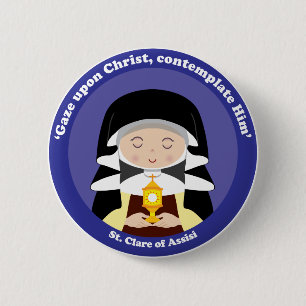 St. Clare von Assisi Button