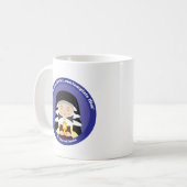 St. Clare von Assisi Kaffeetasse (Vorderseite Links)