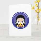 St. Clare von Assisi Karte (Gelbe Blume)