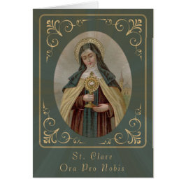 St. Clare von Assisi mit dem heiligen Abendmahl