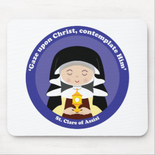 St. Clare von Assisi Mousepad