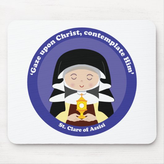 St. Clare von Assisi Mousepad (Vorne)