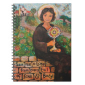 St. Clare von Assisi-Notizbuch Notizblock (Vorderseite)