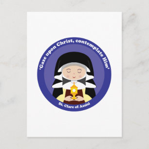 St. Clare von Assisi Postkarte