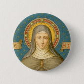 St. Clare von Assisi (SAU 027) Button (Vorderseite)