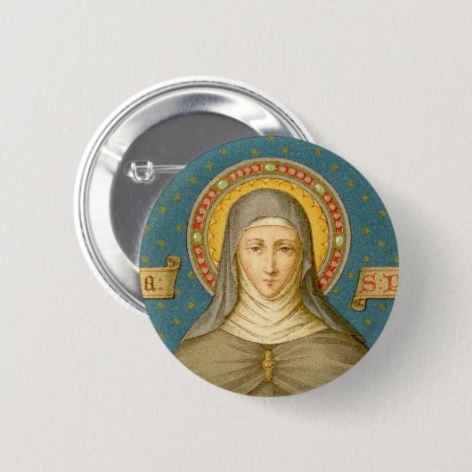 St. Clare von Assisi (SAU 027) Button (Vorne & Hinten)