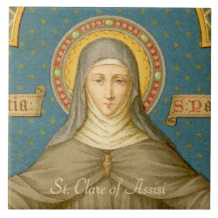 St. Clare von Assisi (SAU 027) Keramikfliese 1
