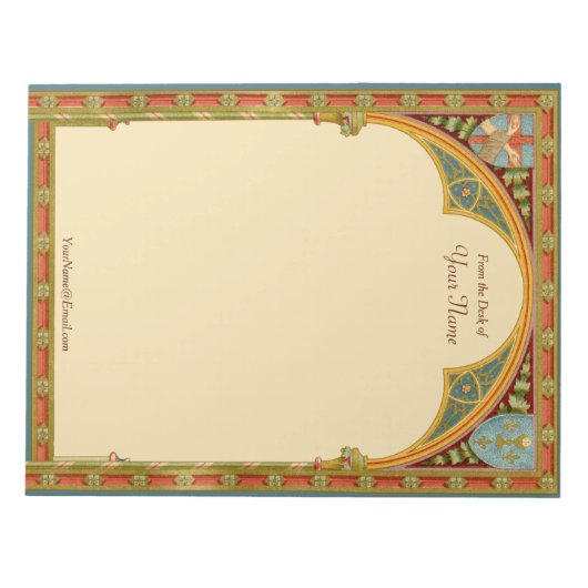 St. Clare's Trefoil Arch (SAU 27) 8.5"x11" Notizblock (Vorderseite)